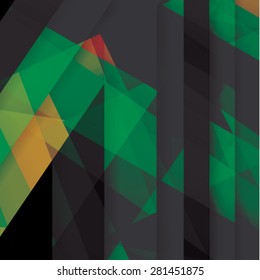 Colorful background made of various stripes. Design template for business brochures, flyers, posters and invitations. Vector