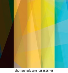 Colorful background made of various stripes. Design template for business brochures, flyers, posters and invitations. Vector