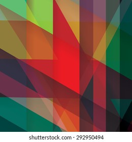 Colorful background made of various stripes. Design template for business brochures, flyers, posters and invitations. Vector