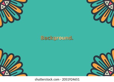 Colorful background with mandala in ethnic style