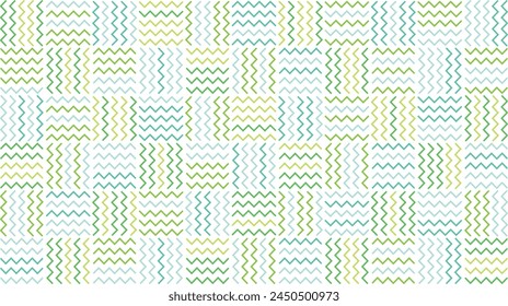 Colorful background material with cute zigzag pattern lines