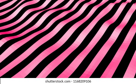 Colorful background. Modern 3d lines. Wavy stripes. 