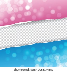 Colorful background Modern design It is a tear paper form. Used as a poster and banner. Vector template