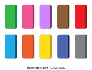 Fondo colorido. Diseño vectorial de pantalla moderna para aplicaciones móviles.Kit de combinación de diseño de aplicaciones móviles plantilla de color brillante.