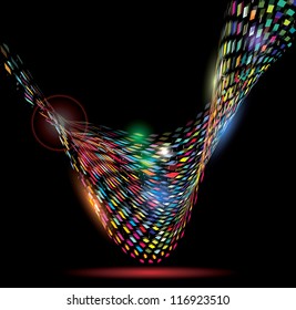 Colorful background mosaic pattern design