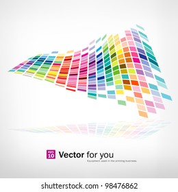 Colorful background mosaic pattern design, vector illustration