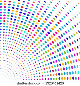 Colorful background of multicolored dots