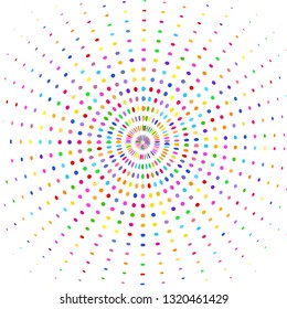 Colorful background of multicolored dots
