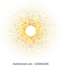 Colorful background of multicolored dots