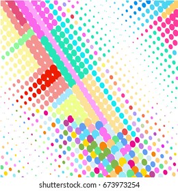 Colorful background of multicolored dots