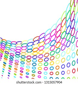 Colorful background of multicolored  oval 