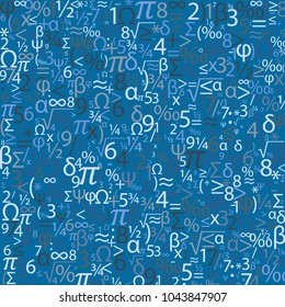 Colorful background with numbers, vector