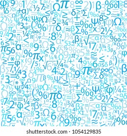 Colorful background with numbers, vector