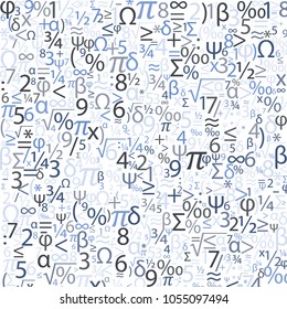 Colorful background with numbers, vector
