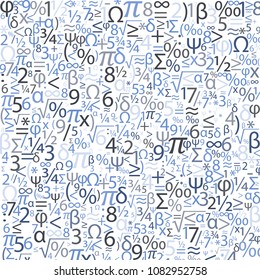 Colorful background with numbers, vector