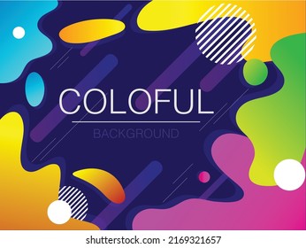 Colorful background on board and shape freedom.