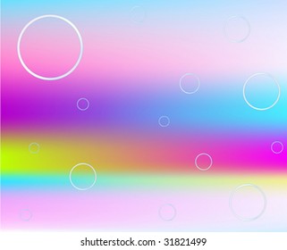 Colorful background with orbs. Vector.