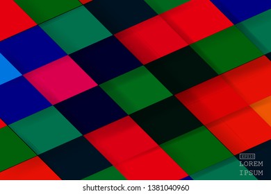colorful background overlap layer dimension with line design for modern background or website
