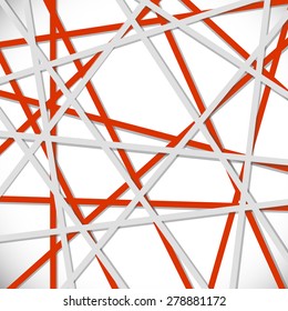 Colorful background with overlapping lines. Vector illustration. Eps10