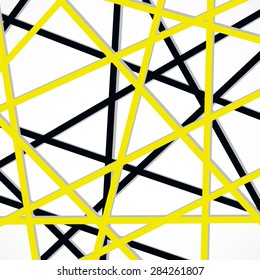 Colorful background with overlapping lines. Vector illustration. Eps10