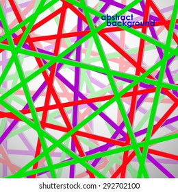 Colorful background with overlapping lines. Vector illustration. Eps10