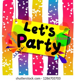 colorful background party event