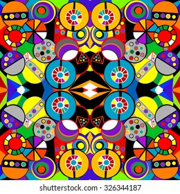 Colorful background pattern in cubism style