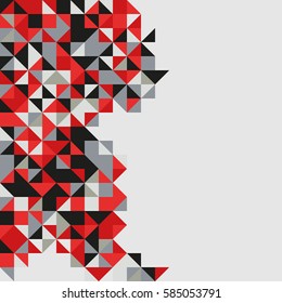 Colorful background. Pattern with decorative geometric and abstract elements. Vector illustration. , Mosaic backdrop stylish vector design for your prints, websites, textile, wallpapers