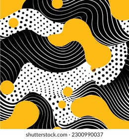A colorful background with a pattern of shapes and colors. seamless pattern. Abstract textile, geometric flat color. vector illustration. 