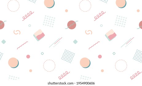 Colorful background patterns with geometric patterns.
There are squares, circles, wavy lines, dot patterns, and more.