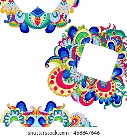 colorful background with patterns, Indian style