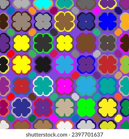  Fondo colorido. Perfecto para papel pintado, papel envolvente, rellenos de patrones, saludos, antecedentes de página web, tarjetas de felicitación de Navidad y Año Nuevo.
Mosaico de color.Arte de forma abstracta con patrón de color.