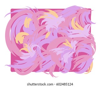 Colorful background of pink smears. Vector illustration.