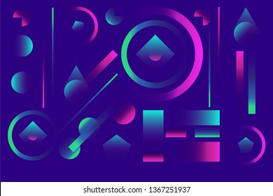 Colorful background with polygonal shapes 