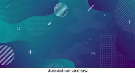 Colorful background With proportions and components in a fluid, wavy shape and color gradation.