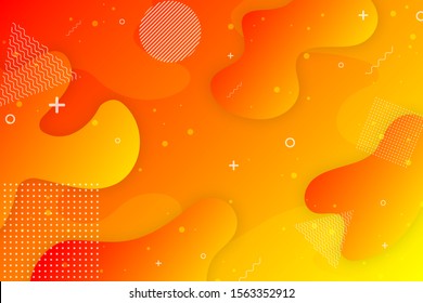 Colorful background With proportions and components in a fluid, wavy shape and color gradation.