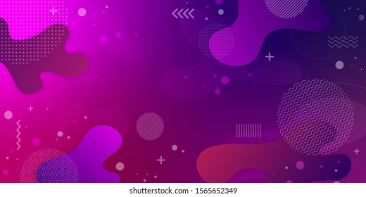 Colorful background With proportions and components in a fluid, wavy shape and color gradation.