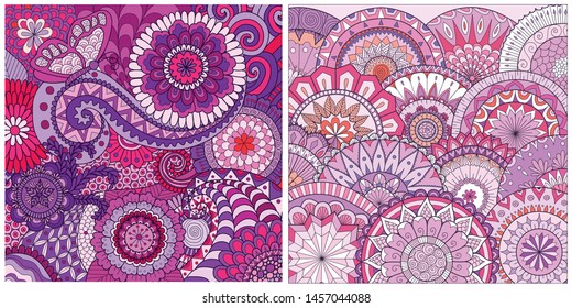 Colorful background with purple and pink tones for design element. Vector illustration