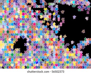 colorful background puzzle, vector