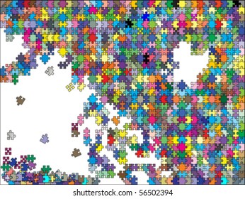 colorful background puzzle, vector