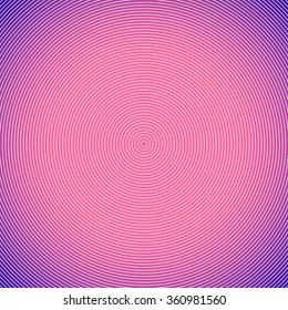 Colorful background with radiating circles. Ripple effect.