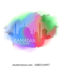 colorful background for ramadan kareem greeting