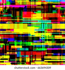 Colorful background from rectangles. Seamless texture for wrapping paper, home decor, fabric.