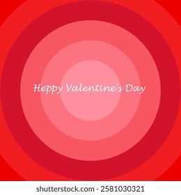 colorful background with red circles, valentines day