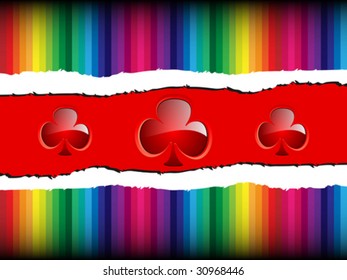 Colorful background with red clover