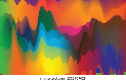 A colorful background with a red and orange background