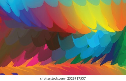 A colorful background with a red and orange background