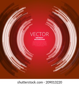 Colorful background red  style tech design, vector background