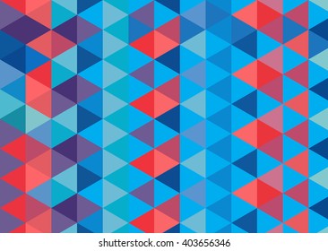 colorful background with rhombus forms, red and blue
