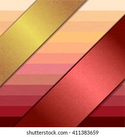 Colorful background with ribbons.